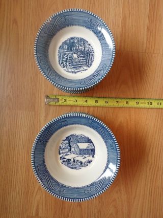 CURRIER and IVES 68 PC Vintage CHINA Royal SET “The Old Grist Mill” - 50 ' s Era 7