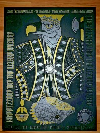 King Gizzard And The Lizard Wizard Chicago Poster Lincoln Hall 7/30 Nm,  18x24 "