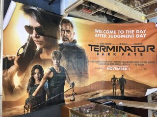 Terminator Dark Fate Giant Poster Banner 6’x12’ (feet)