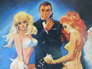 Diamonds Are Forever James Bond 007 1971 Window Card
