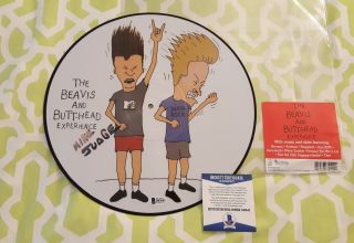 Mike Judge Signed Beavis And Butthead Experience Vinyl Record Beckett/bas B43643