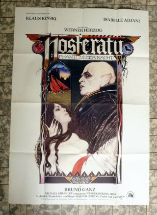 Nosferatu The Vampyre German 2 - Sheet Poster Filmposter ´79 Herzog Kinski Adjani