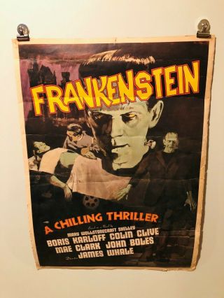 Frankenstein Movie Poster Boris Karloff