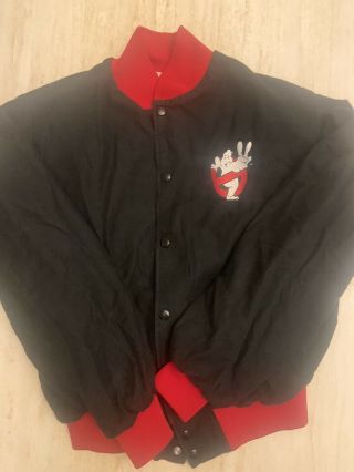 Vtg.  1989 Fun Stuff Ny Ghostbusters Jacket Medium Made In Usa.  Rare