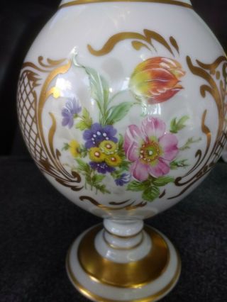 Limoges tea coffee hot chocolate pot hand painted flowers gold ceramic porcelain 4