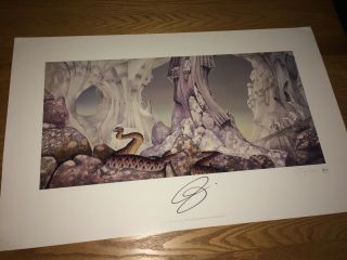 Yes Relayer Art Print Roger Dean Hand Signed Jon Anderson,  Photo