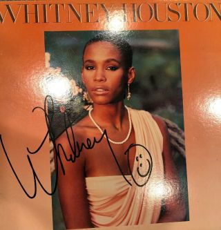 Whitney Houston Debut Lp Originally Autographed By Whitney Houston