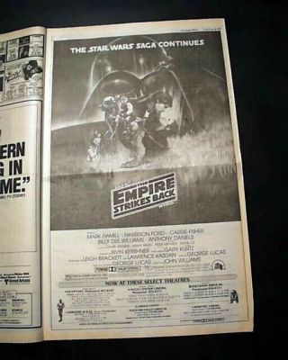 Best THE SHINING Horror Film Movie Opening Day AD & Review 1980 L.  A.  Newspaper 5