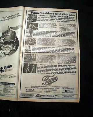 Best THE SHINING Horror Film Movie Opening Day AD & Review 1980 L.  A.  Newspaper 6