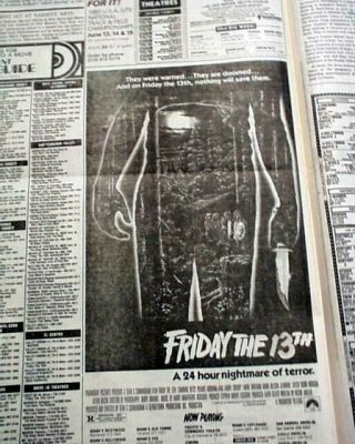 Best THE SHINING Horror Film Movie Opening Day AD & Review 1980 L.  A.  Newspaper 8