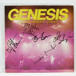 Genesis Vintage 7 " 45rpm Single Autographed By All 5 Band Members - Phil Collins