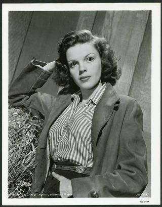 Judy Garland Vintage 1940s Mgm Portrait Photo