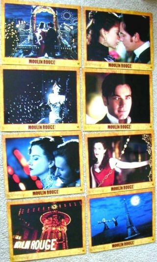 Moulin Rouge 11x14 Lobby Card Set Of 8 2001 Nicole Kidman
