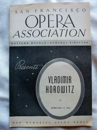 Four Concert Programs 1934 - 1952 - VLADIMIR HUROWITZ - Classical Music Violinist 4