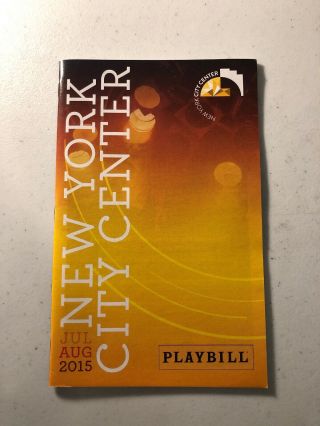Sutton Foster " The Wild Party " Playbill Andrew Lippa City Center Encores