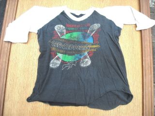 Led Zeppelin Vintage T - Shirt 1980 Cancelled World Tour Rare