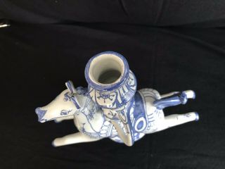 BJORN WIINBLAD Signed/Dated 72 Denmark Carousel Horse Rider 11 3/4” Candlestick 7