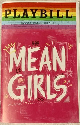 Mean Girls Pride Playbill.  Broadway.  June 2019.  Stonewall 50th Anniversary.