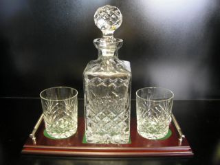 Crystal Whisky Decanter - Irish Hand Cut Crystal - Gift Set