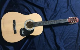 Willie Nelson Signed Autographed Acoustic Guitar W/coa
