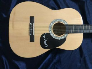 Willie Nelson Signed Autographed Acoustic Guitar W/COA 2