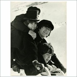 The Beatles 1965 Help Filming Bravo Vintage Photograph (austria)
