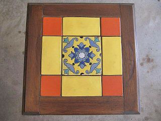 Catalina Pottery Tile Moorish Pattern Wood Table Base