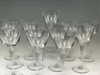 Set 12 Saint - Louis Paris France Amadeus Water Goblet Stemmed Glasses 8 - 3/4 "