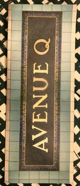 Avenue Q Cast,  Vineyard Theatre Playbill/program 2003 - - Rare