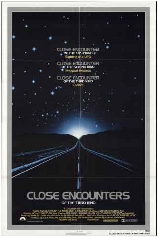 Close Encounters Of The Third Kind 1977 27x41 Orig Movie Poster Fff - 73425