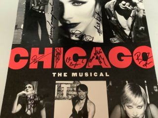 1990 ' s Chicago The Musical Broadway Revival Poster (Shubert) Signed by Cast 4