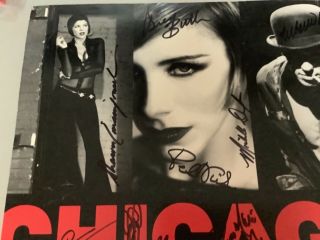 1990 ' s Chicago The Musical Broadway Revival Poster (Shubert) Signed by Cast 5