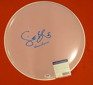 Ginger Baker Signed Autographed Drumhead Cream Blind Faith Psa Dna