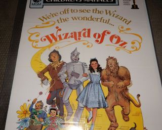Vintage Authentic MGM 1972 WIZARD OF OZ Movie Poster - 27x41 - Judy Garland 4