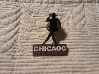 " Chicago The Musical " Broadway Lapel Pin - Black,  Red,  White
