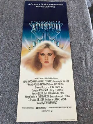 Xanadu 1980 Orig Insert Movie Poster 14 " X36 " (vf -) Olivia Newton - John/gene Kelly