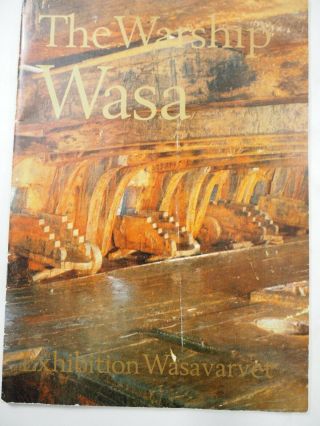 The Warship Wasa Exhibition Wasavarvet Souvenir Program Stockholm 1963