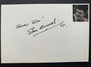 Stan Laurel Vintage Fountain Pen Autograph - And Hardy