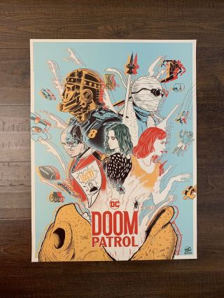 Doom Patrol Dc Universe Sdcc 2019 Exclusive 18 " X 24 " Poster Print Comic - Con