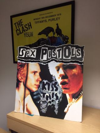 Virgin Sex Pistols " Kiss This " In Store 3d Standee Promo Punk Display