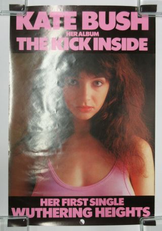 Kate Bush The Kick Inside 1978 Us Promo Only Poster Wuthering Heights Emi Minty
