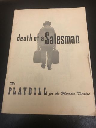 Death Of A Salesman Playbill Broadway Production