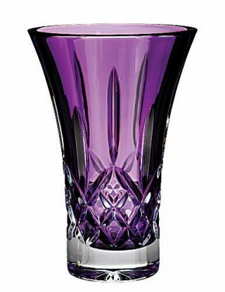 Waterford Lismore Colour Amethyst 8 " Vase