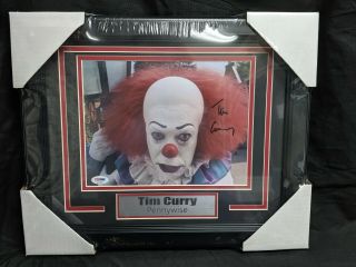 Tim Curry It Pennywise Signed 8x10 Photo Framed Autograph Psa/dna B