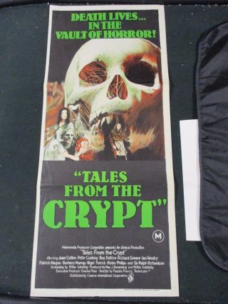 1 Sheet Movie Poster 1972 Tales From The Crypt Joan Collins Peter Cushing Horror