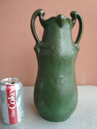 Weller Matte Green 12.  5 " Art Nouveau Vase
