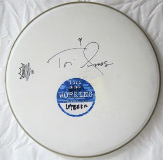 Tori Amos Authentic Autographed Drum Head W/ Backstage Pass Signed 2007 Tour