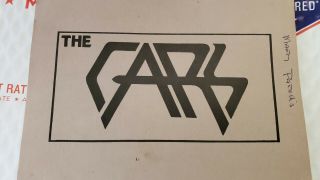 Vintage And Very Rare " The Cars " 1980 Tour Itinerary Book