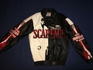 Jeff Hamilton Jh Design Scarface Leather Jacket Sz S Tony Montana