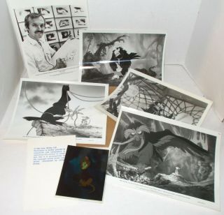 Don Bluth THE SECRET OF NIMH press kit w/ 5 PUBLICITY PHOTOS & COLOR CEL SLIDE 5